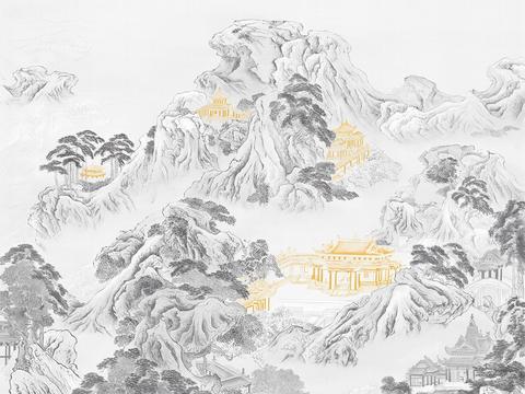  新中式水墨字画装饰画 