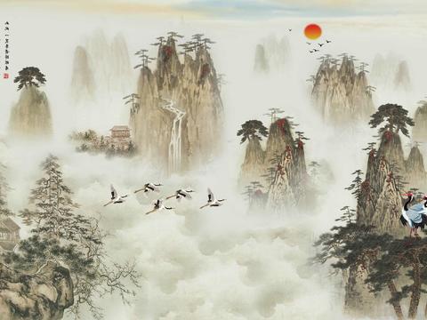  新中式水墨字画装饰画 