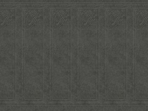 法式护墙板黑灰色