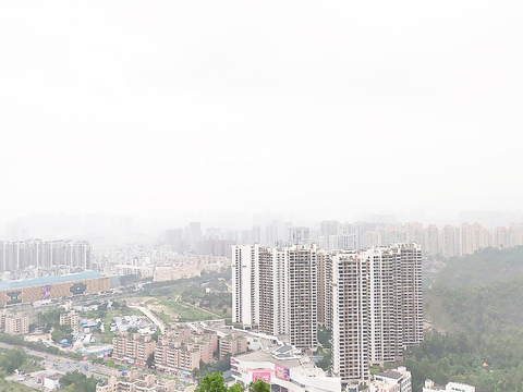  外景山景都市楼房 