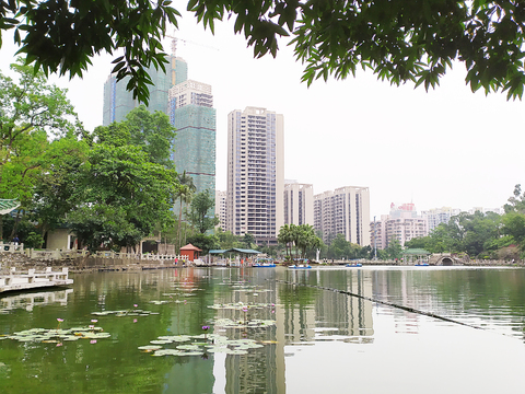  外景山景都市楼房 