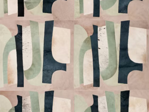  现代风轻奢毛绒地毯 