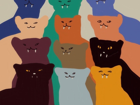  儿童插画艺术画装饰画 