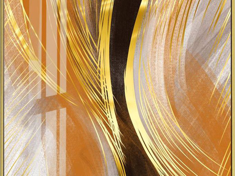  立体几何挂画 现代轻奢挂画   简约抽象装饰画  纹理挂画 