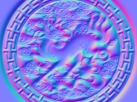  雕花法线贴图 