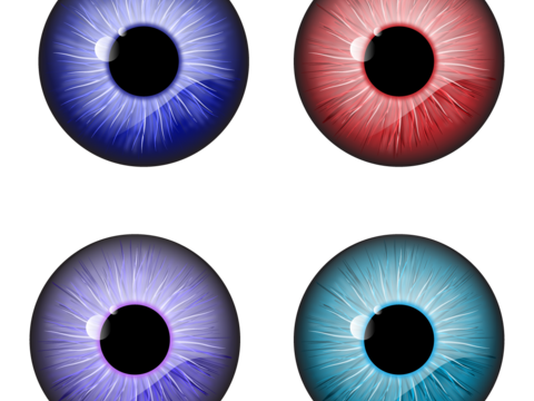  蓝 红 紫 色 瞳孔 美瞳 眼珠 眼球 虹膜 眼睛贴图 