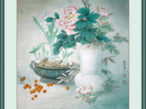  中式水墨书画字画 