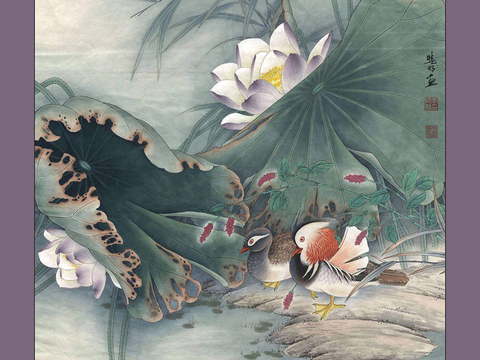  中式水墨书画字画 