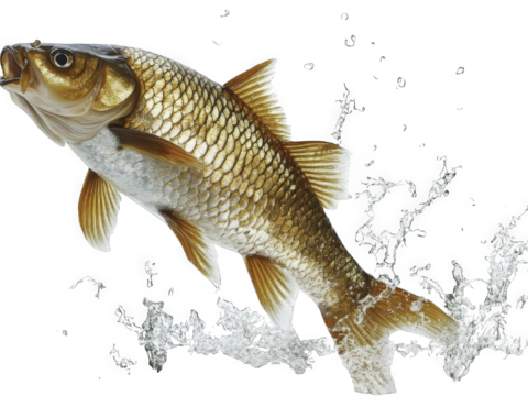  免抠鱼出水面 鱼跃水面 