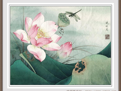  中式水墨书画字画 