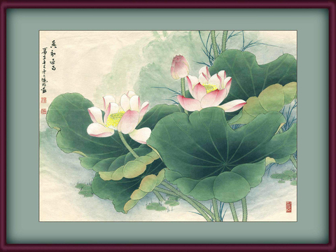  中式水墨书画字画 