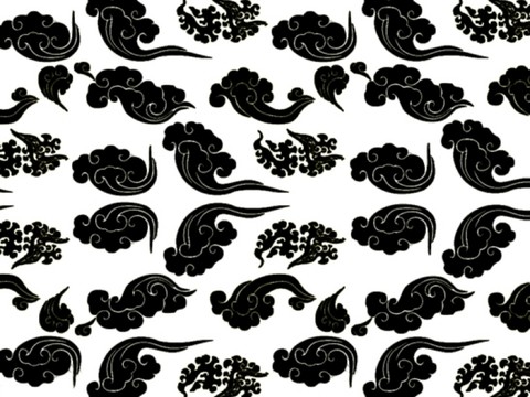  现代黑白 装饰花纹 黑白贴图 漂亮素材黑白 