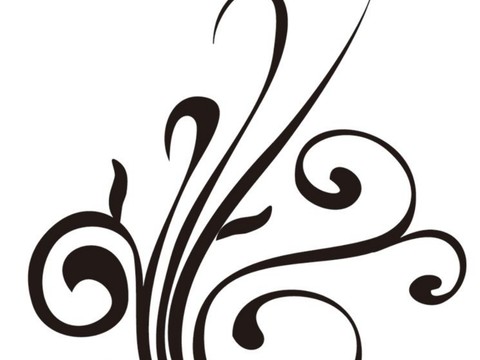  现代黑白 装饰花纹 黑白贴图 漂亮素材黑白 