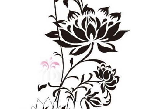  现代黑白 装饰花纹 黑白贴图 漂亮素材黑白 