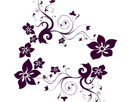  现代黑白 装饰花纹 黑白贴图 漂亮素材黑白 