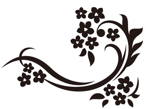  现代黑白 装饰花纹 黑白贴图 漂亮素材黑白 