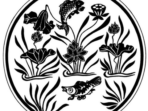  现代黑白 装饰花纹 黑白贴图 漂亮素材黑白 