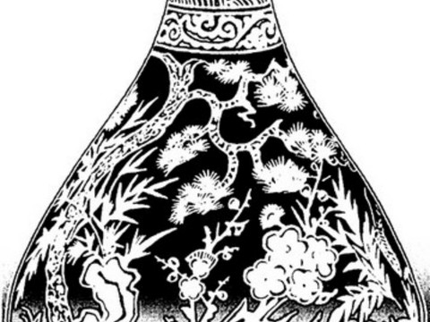  现代黑白 装饰花纹 黑白贴图 漂亮素材黑白 