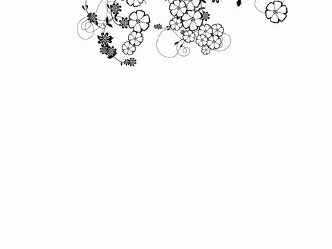  现代黑白 装饰花纹 黑白贴图 漂亮素材黑白 