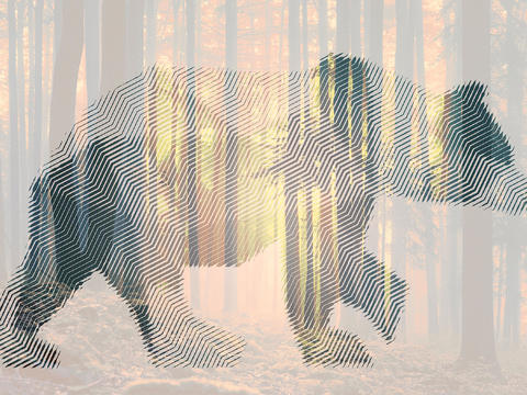  粉色几何纹壁纸 