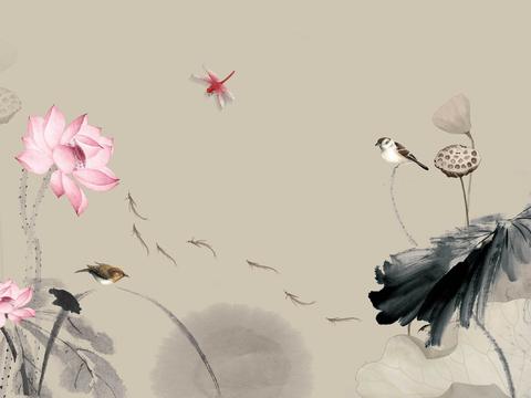  新中式花鸟装饰画 