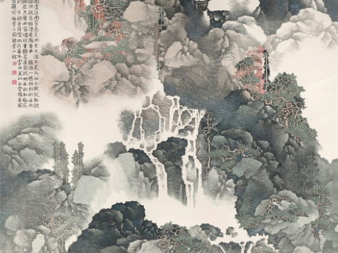  山水国画 