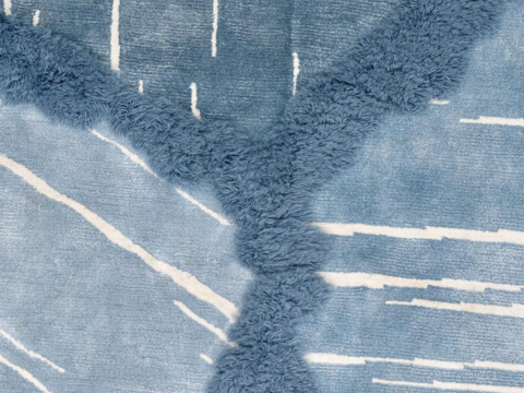  现代风毛绒地毯 