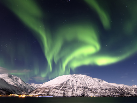 挪威极光风景