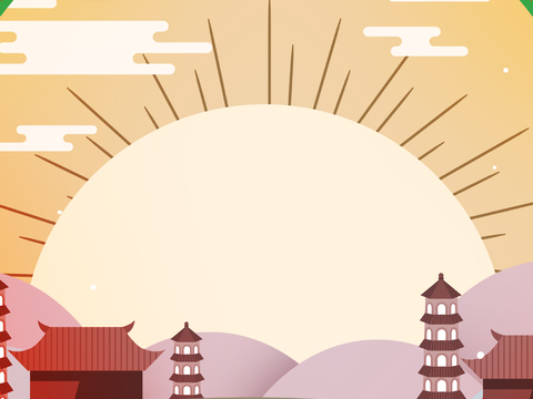  新年虎年卡通海报背景 