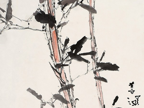  中式水墨画挂画 