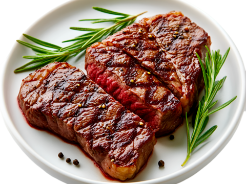  免抠牛排  套餐 切开 熟牛排 生牛排  带骨牛排 