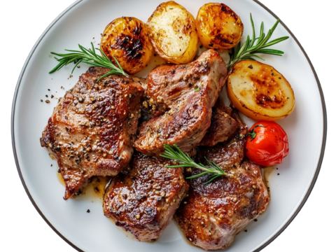  免抠牛排  套餐 切开 熟牛排 生牛排  带骨牛排 