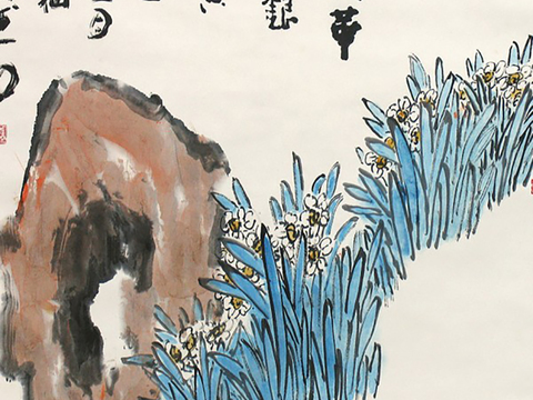  中式水墨画挂画 