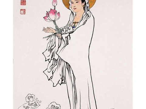  中式水墨画字画 