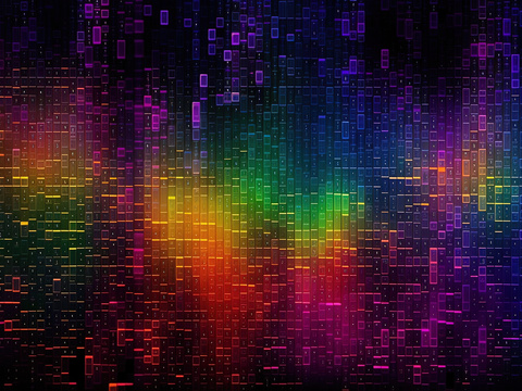  现代轻奢电子屏幕 科技感艺术屏幕 音乐律动 夜店屏幕 