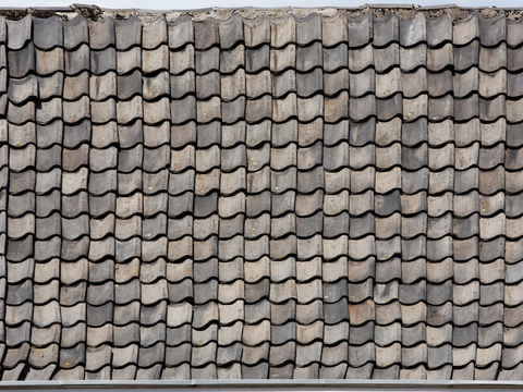 灰瓦 青瓦 瓦当 瓦片 犀顶瓦 彩钢屋顶 