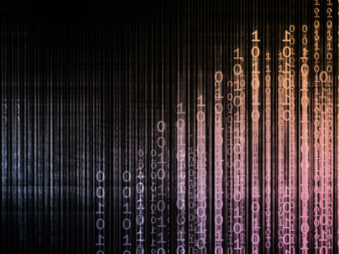  现代轻奢电子屏幕 科技感艺术屏幕 二进制 科技故障 