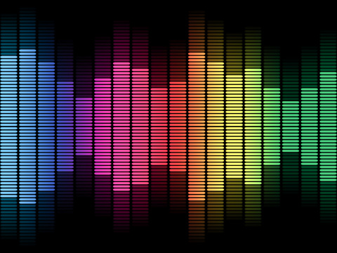  现代轻奢电子屏幕 科技感艺术屏幕 音乐律动 夜店屏幕 