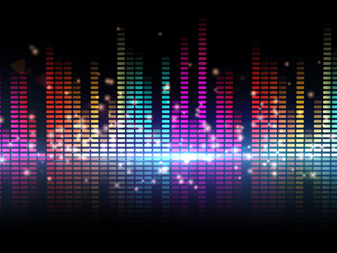  现代轻奢电子屏幕 科技感艺术屏幕 音乐律动 夜店屏幕 