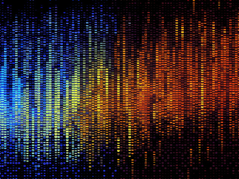  现代轻奢电子屏幕 科技感艺术屏幕 音乐律动 夜店屏幕 
