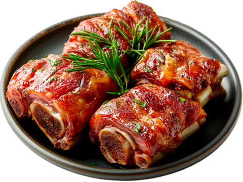  免抠牛排 烤牛排烤牛肉 羊排 扇子骨 烧烤 生牛肉 红烧排骨 