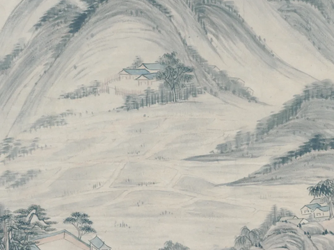  宋式新中式高清山水画挂画贴图 