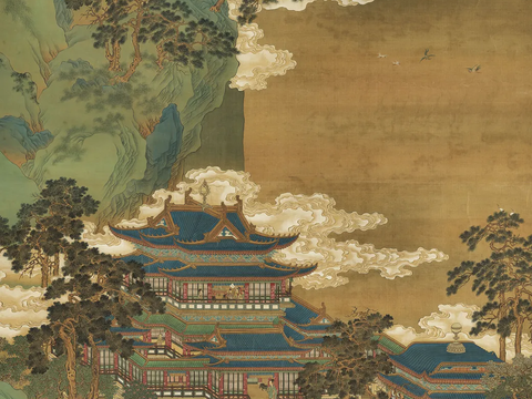  宋式新中式高清山水画挂画贴图 