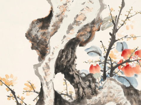  宋式新中式高清花鸟画挂画贴图 