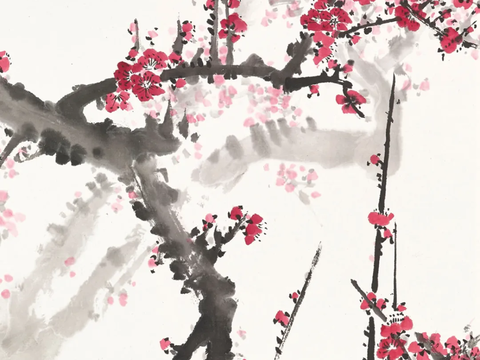  宋式新中式高清花鸟画挂画贴图 
