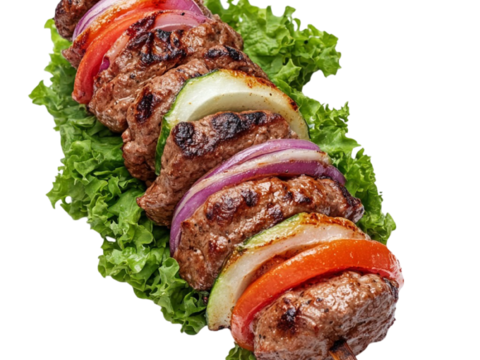  免抠烤串 烤肉串 烤虾 烧烤串 烤羊肉 烤牛肉串 