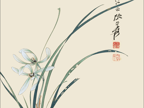  新中式装饰画挂画高清 