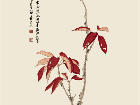  新中式装饰画挂画高清 