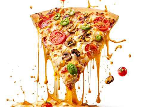  免抠披萨 披萨套餐 