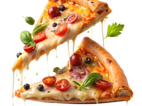  免抠披萨 披萨套餐 